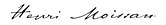 signature de Henri Moissan