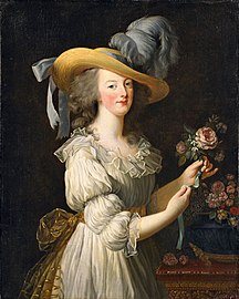 Maria Antonietta en Gaulle (1783). Schloß Wolfsgarten, Assia.