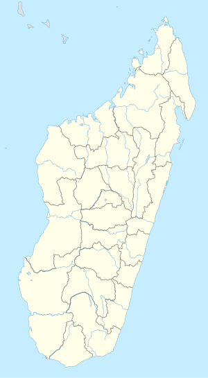 Farafangana na zemljovidu Madagaskara