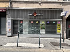 Magasin vandalisé à Lyon.