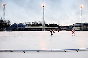 Bandyspielplatz des Ruddalens IP im Dezember 2009