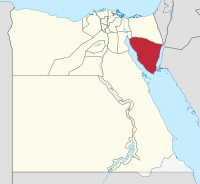 Kaart van Zuid-Sinaï