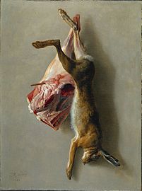 A Hare and a Leg of Lamb (1742), 98.2 x 73.5 cm., Cleveland Museum of Art