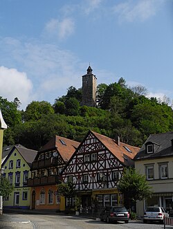 Skyline of Bad Berneck im Fichtelgebirge