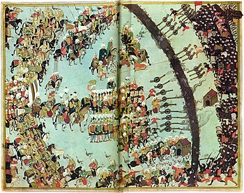 Schlacht bei Mezőgeresztes, osmanisches Manuskript