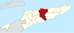 Peta Distrik Manatuto di Timor Leste