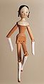 Image 20A peg wooden doll from Val Gardena, 1850 (from List of wooden toys)