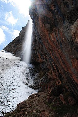 The waters of one possible source for the mythical Styx in the Aroanian mountains.