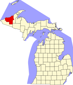 Localisation de Comté d'Ontonagon(Ontonagon County)