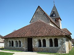 L'église vue de l'ouest.