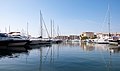 Port de plaisance de Fréjus en Méditerranée.