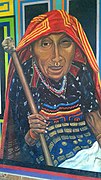 Mural of a Guna woman