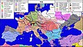 First Bulgarian Empire (681–1018 AD) and Byzantine Empire (286/395–1453 AD) in 926 AD.