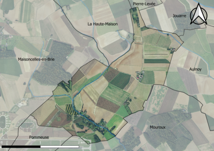 Carte orhophotogrammétrique de la commune.