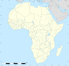 ケフの位置（アフリカ内）