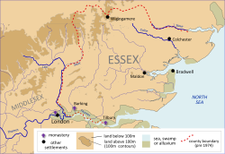 Location of Essex