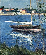 Bateau au mouillage sur la Seine, à Argenteuil, 1886-1891 Musée d'art Nelson-Atkins, Kansas City.