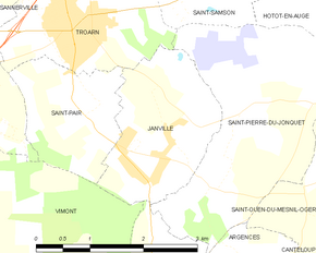 Poziția localității Janville