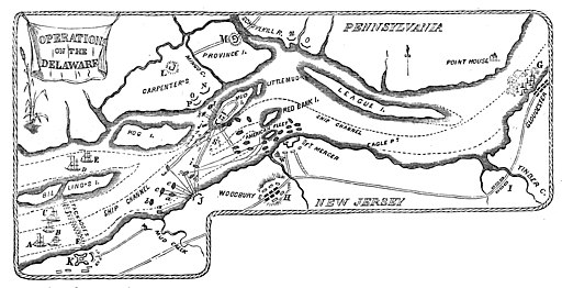 Operacions al riu Delaware, entre octubre i novembre de 1777