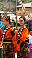 West Coast Bajau women of Sabah, in their Badu Sipak.