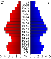 Bevolkingspiramide James City County