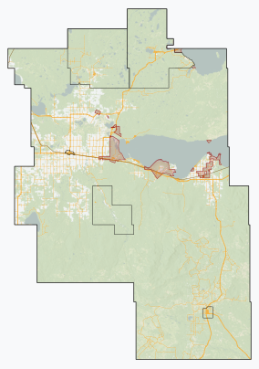 Location the Lesser Slave Lake Wildland Provincial Park in Alberta