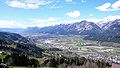 Das Inntal vom Volderberg Richtung Hall in Tirol und Innsbruck