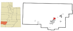 Location with Iron County and Utah