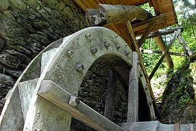 Wasserrad einer Lesachtaler Mühle (Kärnten, A)