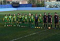 Kireçburnu Spor squad in a 2017–18 Women's First League season's home match.