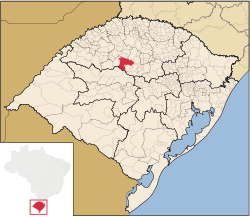 Location of Cruz Alta