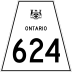 Highway 624 marker