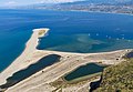 Veduta dei Laghetti di Marinello e dei relativo cordoni litorali.