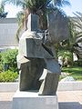 Taichi Thrust, bronz heykel, çalışma: Ju Ming, 1990, Tel Aviv Sanat Müzesi, Tel Aviv, İsrail