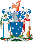 Coat of arms of Victoria, Australia.