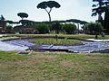 Fontana ottagonale al centro del peristilium