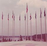 Flagpoles at Hodges Gardens (September 1972)