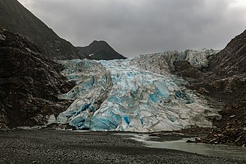 Le glacier Davidson, en Alaska. (définition réelle 4 320 × 2 880)