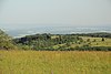 Blick von der Langen Rhön südostwärts zum Ilmenberg mit Bergstation des Skilifts