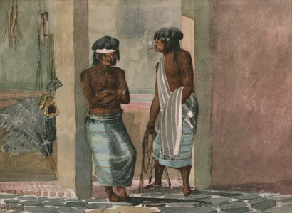 Indígenas pampas en Buenos Aires según Emeric Essex Vidal, 1818