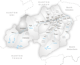 Disentis/Mustér - Localizazion