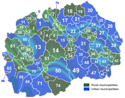 Belediye sınırları Kentsel/Kırsal)