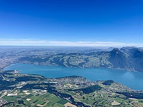 Blick auf Spiez vom Niesen aus