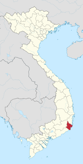 Vị trí tỉnh Ninh Thuận trên bản đồ Việt Nam