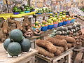 Traditionelle auf einem Markt in Ghana, Juli 2009