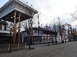 Gröna Lund-teatern och Restaurang Tyrol vid Allmänna Gränd, 2021.