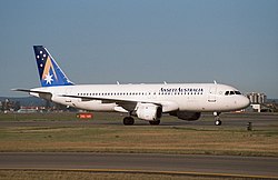 Airbus A320 der Ansett Australia