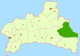 Distretto di Luninec – Localizzazione
