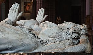 Gisants de Catherine de Médicis et Henri II par Germain Pilon (1583), basilique Saint-Denis.