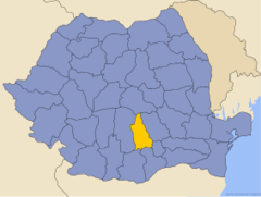 Letak County Dâmboviţa di Romania